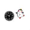 Modern Minimalist Acrylic Penguin Wall Clock Ornament Silent Art Decorative Lovely Battery Powered