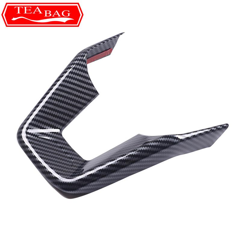 For Lynk & Co 09 2021-2024 Car Carbon Fiber Pattern Steering Wheel Trim Frame Auto Interior Decorative Sticker Accessories