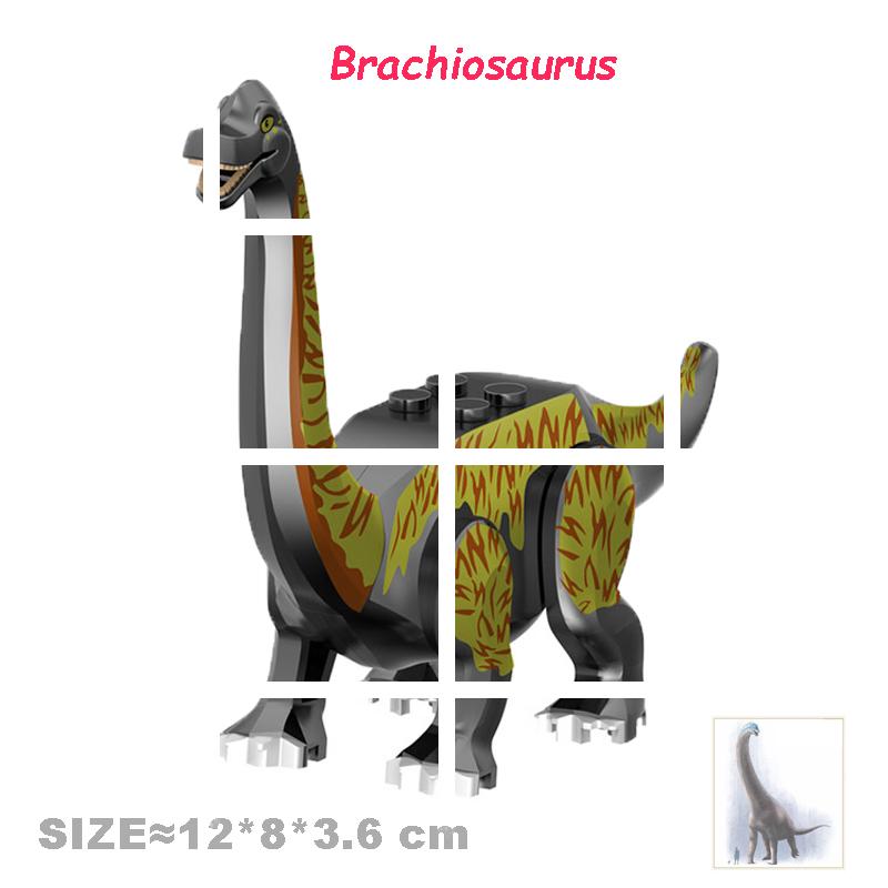 Velociraptor Triceratops Jurassic Dinosaurier Welt Indominus T-Rex Modell Zusammenbauen Pädagogische Bausteine Spielzeug für Kinder Geschenke