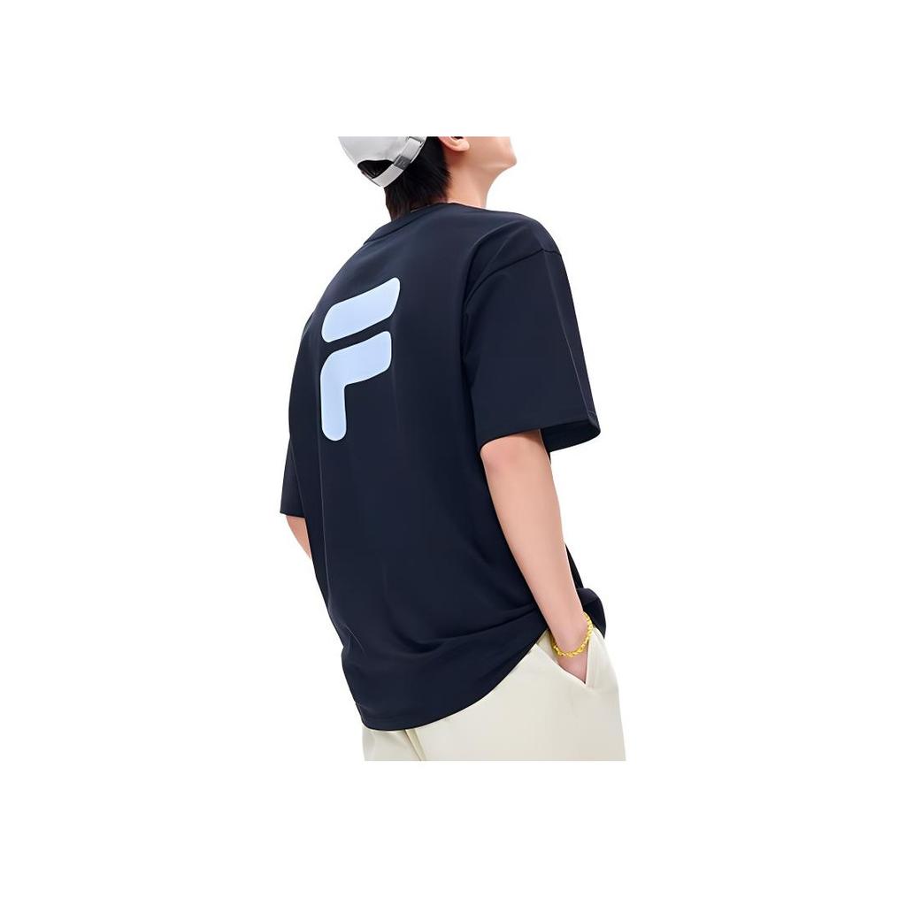 New FILA T Shirt Unisex Pitch Black T11U126110F