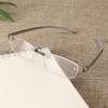 Square Rimless Myopia Glasses Women Men Ultralight Transparent Resin Nearsighted Eyeglasses  New Trendy Prescription Eyewear