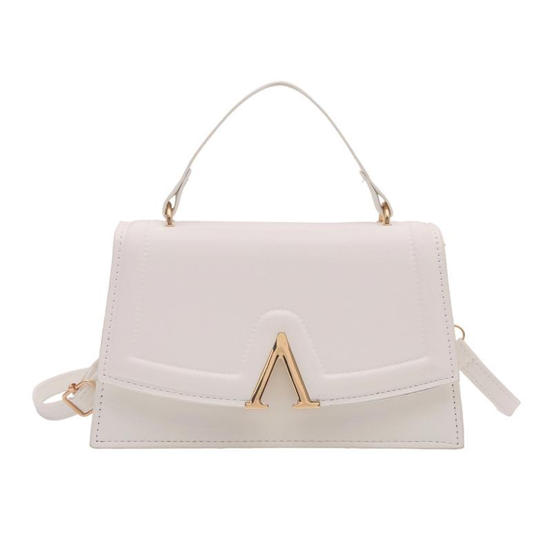French Letter Fashion Texture Portable Small Square Bag 2025 Casual New Women's Shoulder Underarm Bag Messenger Bag