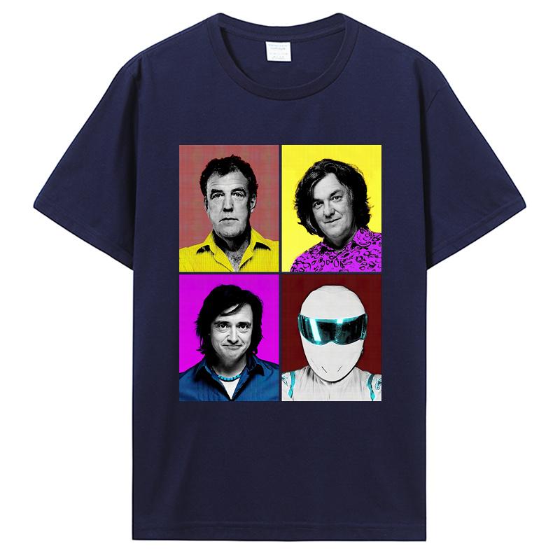 Top Gear Inspired Artwork All In One T Shirt Pop Pop Art Top Gear Stig Jeremy James May Tshirt Unisex Cotton Tees Tops Harajuku