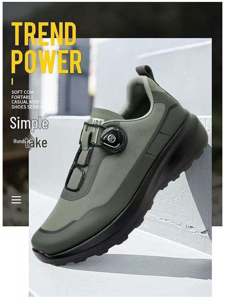 Men's Rotating Buckle Low-Top Casual Shoes - Spring/Autumn Collection