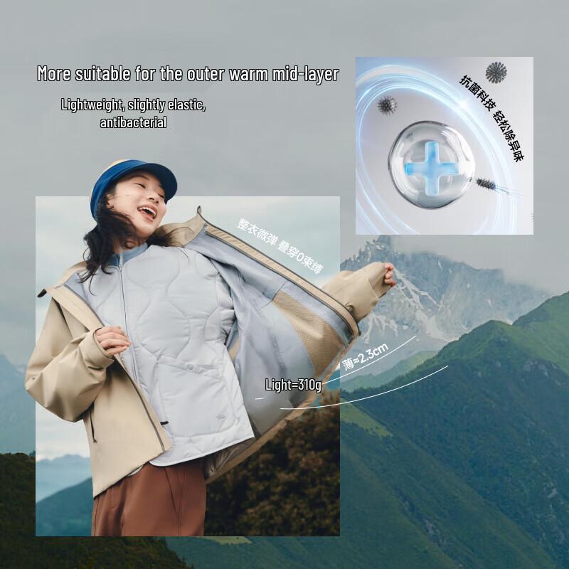 Beneath the Banana Women's Round Neck Mid-Warmth Fleece Jacket CL002