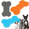 1PC Dog Slow Food Pad Bone Silicone Pet Licking Pad Pet Placemat Cat Slow Feeding Mat Dog Lick Mats Silicone