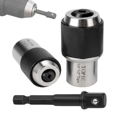 3Pcs Tap Sockets with 3/8 Socket Adapter Adjustable Tap Extractor Tool Tap Extractor Socket for Taps Reamers Screw Extractors