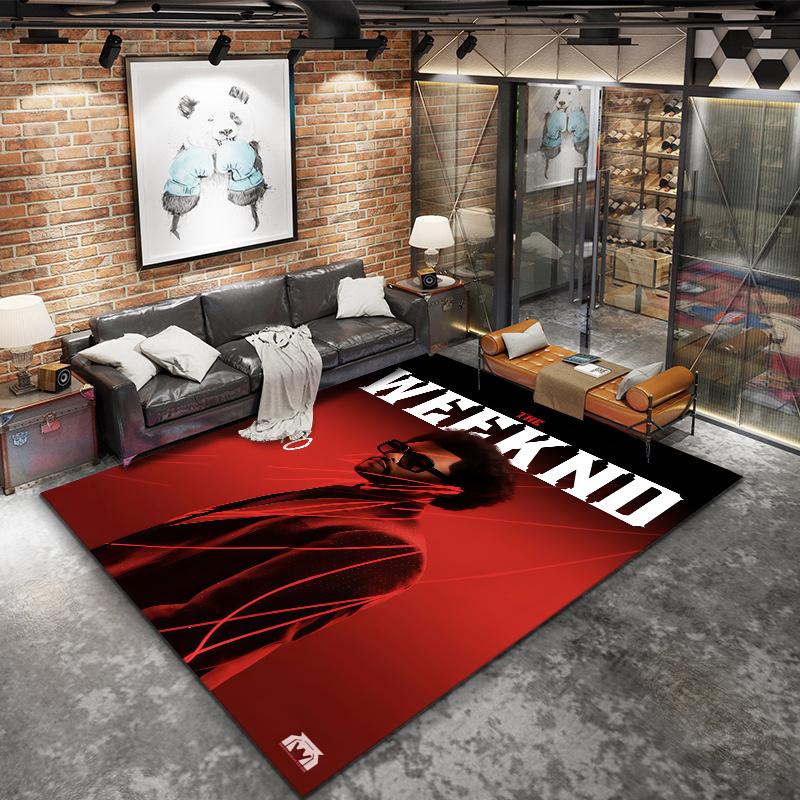 Weeknd Carpet Rug for Living Room Bedroom Home Sofa Decoration,Kids play Nonslip Floor Mat