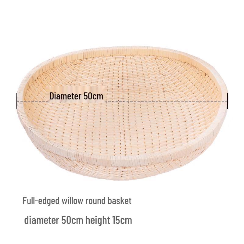 Плетеная вручную ивовая корзина для хранения и хлеба