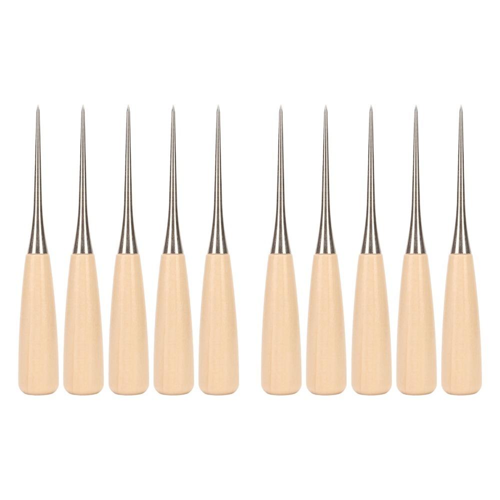 10pcs Punching Hole Maker Leather Punch Stainless Steel Leather Hole Punch  Leather Craft