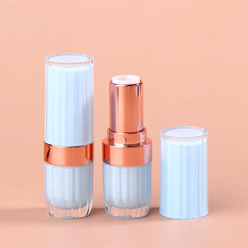 

3.6G Круглый тюбик для помады с пряжкой Пустые тюбики для бальзама для губ Упаковка для макияжа для путешествий для блеска для губ Пробные тюбики Контейнер для помады ручной работы синий