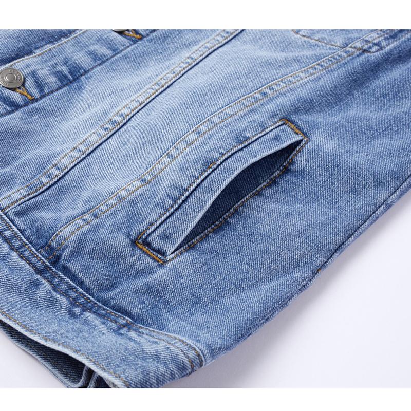 Zomer en Herfst Koreaanse Stijl Denim Vest Mannen Slim Fit Verweerd Mouwloos Tanktop Mannen Mode Mouwloos Vest Grote Maten Vest