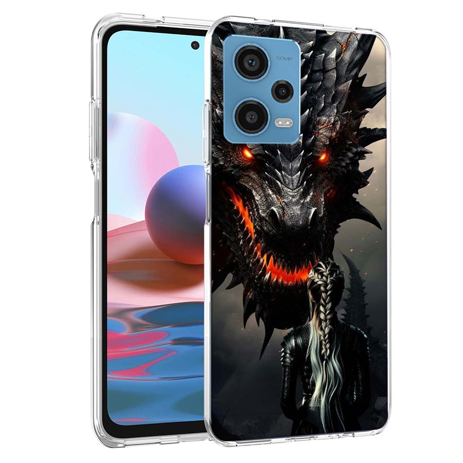 

F-Fourth W-Wing Dragon Phone Case For Redmi Note 13 12 14 15 Pro Plus 13R 11 11T 11E 11S 10 Pro 10S 9 9S Cover Cell Clear TPU Ca Redmi Note 15 4G