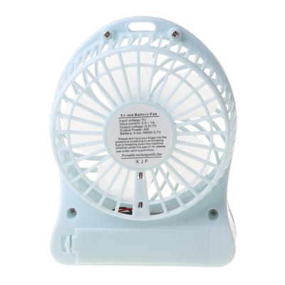 USB Batterie Doppelzweck Mini Tischventilator mit Licht Wiederaufladbarer Batteriebetriebener Mini Schreibtischventilator mit starkem Wind