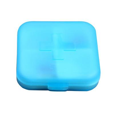 Travel Medicine Organizer Plastic Portable Mini Daily Medicine Case Capsules Container with 4