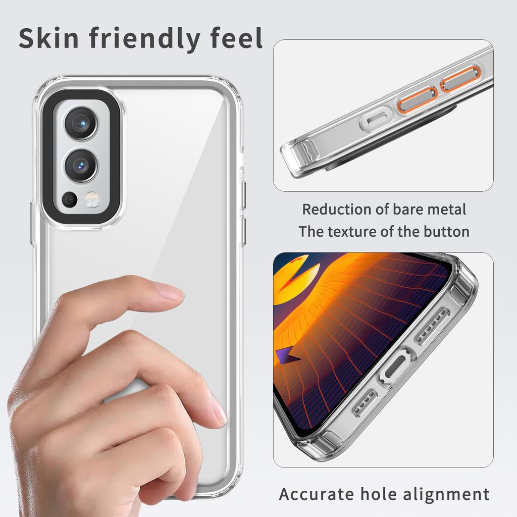 For OnePlus Nord 2 5G Case PC+TPU Impact Resistant Smart Phone Cover