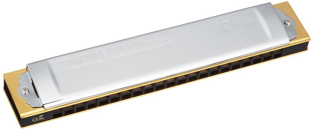 TOMBO Double Tone Harmonica Key Special Dragonfly Band 21 Holes 1521 G#m