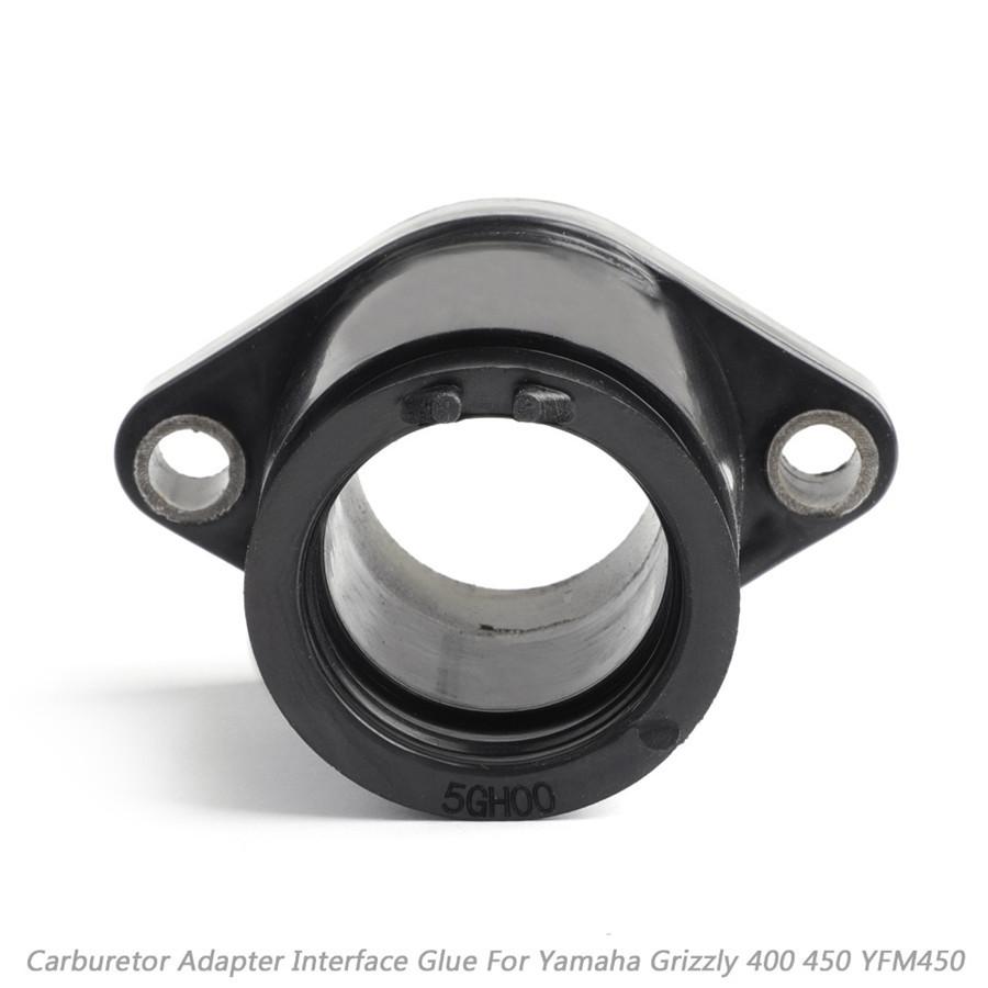 4PCS Motorcycle Carburetor Interface Gum For Yamaha YFM400A YFM400F YFM450FX Parts Joint Intake Manifold Boot Adapter