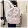 Schoolbag Schoolbag Junior High School Girl Girl Heart Atmosphere Star Print Ins Niche Large Capacity Backpack High School Backpack
