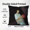 MMilo JJ Rapper Cushion Cover Plush Fabric Soft DoubleSided Printed Sofa Warm Winter Home Child Gift Pillow Case