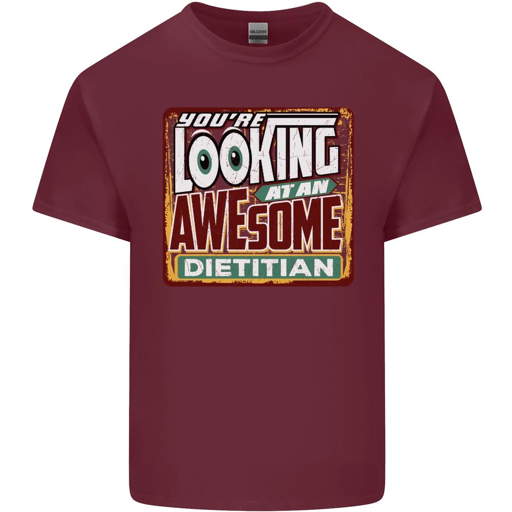 Youre Looking at an Awesome Dietitian Unisexs Cotton TShirt Tee Top S