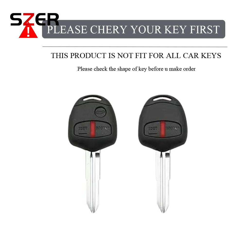 2 3 Buttons TPU Car Key Case Cover Shell Fob For Mitsubishi Lancer EX Evolution Grandis Outlander Triton Pajero ASX Accessories