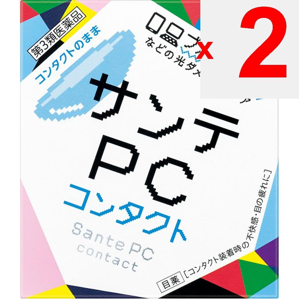 Santen Pharmaceutical Sante PC Contact 12ml For Contact Lenses Eye Drops Indications: Eye Inflammation Caused by Ultraviolet Rays or Other Light (e.g.