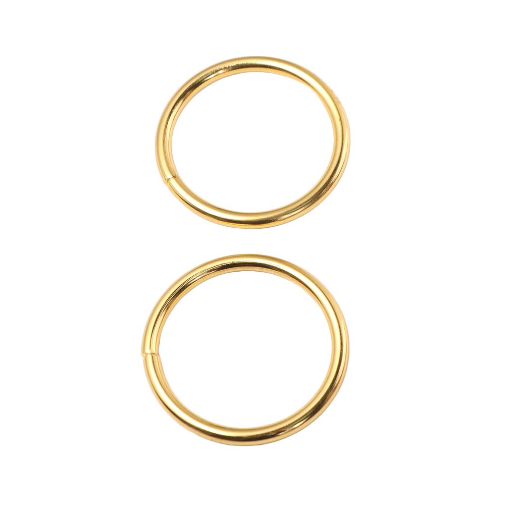 10Pcs Stainless Steel Round Napkin Ring Minimalist Style Napkin Buckle  For Table Settings