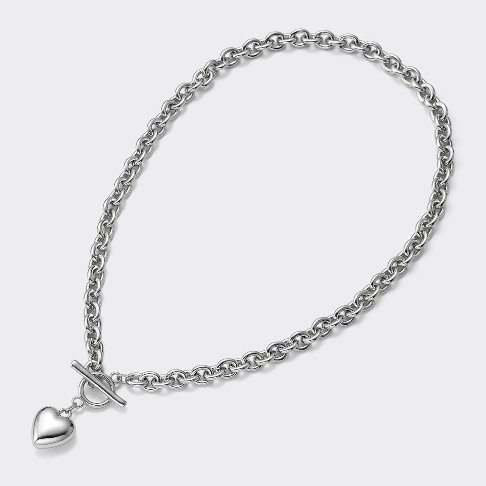 GU by Uniqlo Heart Motif Volume Chain Necklace