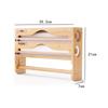 Bamboe Compartiment Vershoudfolie Dispenser Snijdoos Met Keukenpapier Wandmontage Handdoekhouder Keuken Organizer Accessoires