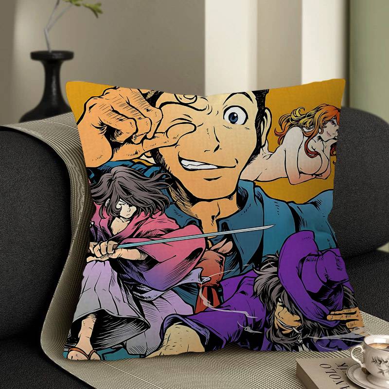 Lupin The Third Pillow Gift Home Office Decoration Bedroom Sofa Car Cushion Cover Case 45x45