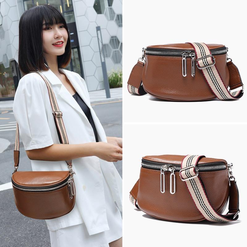 Women Saddle Bags Fashion New Leather Breast Bag High Quality Fanny Pack