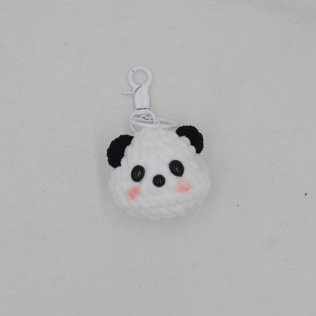 Panda Kopf Schlüsselanhänger Anhänger - Handgemachtes Geschenk für Mama oder Freund