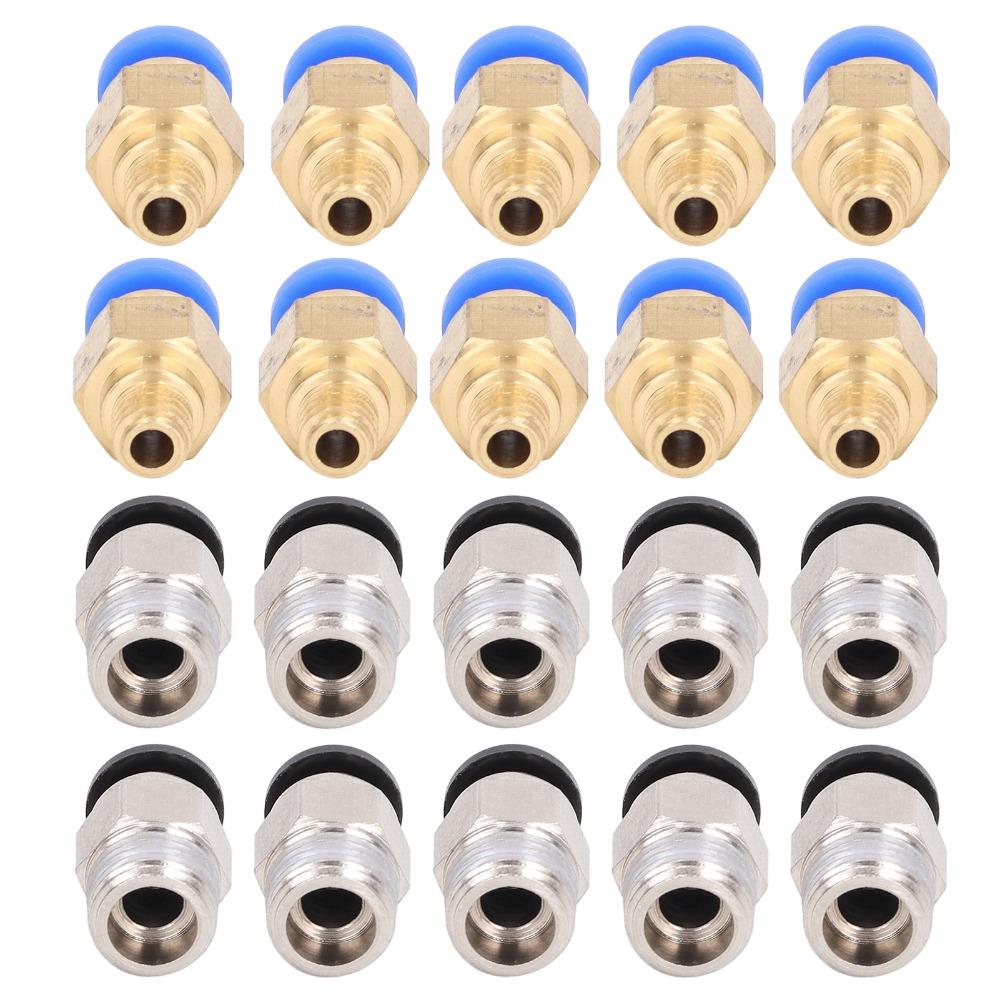 

Push to Connect 3D Printer Pneumatic Fitting PC4-M6 Fitting for Creality Ender 3/3 Pro/3 V2 / Ender 5/5 Pro/5 Plus / CR-10/10S хаки
