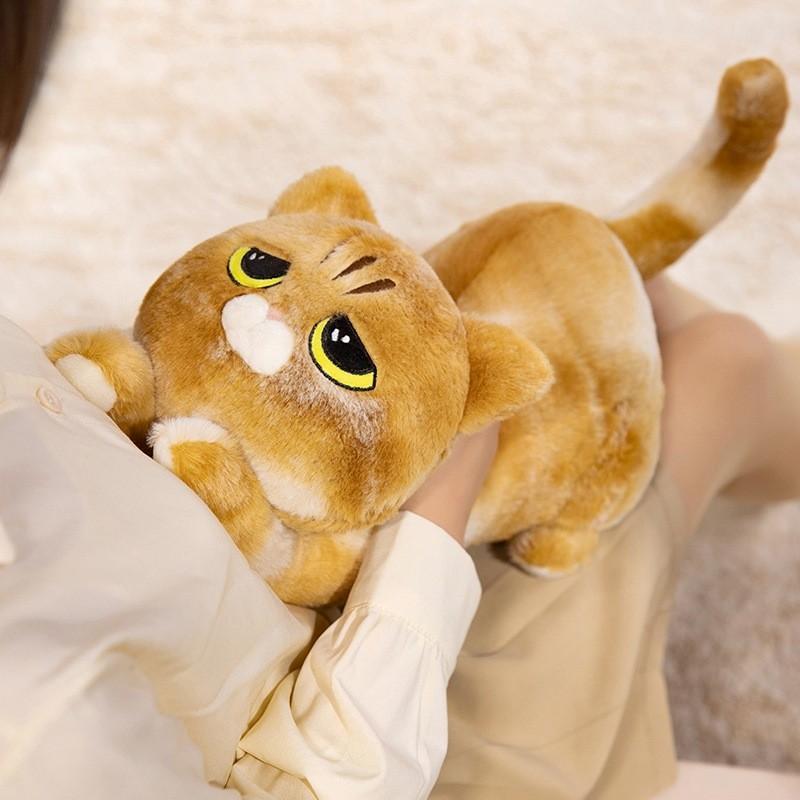 Cartoon Cat Plush Animal Doll Pillow Bed Support Cushion For Home And Couch Use