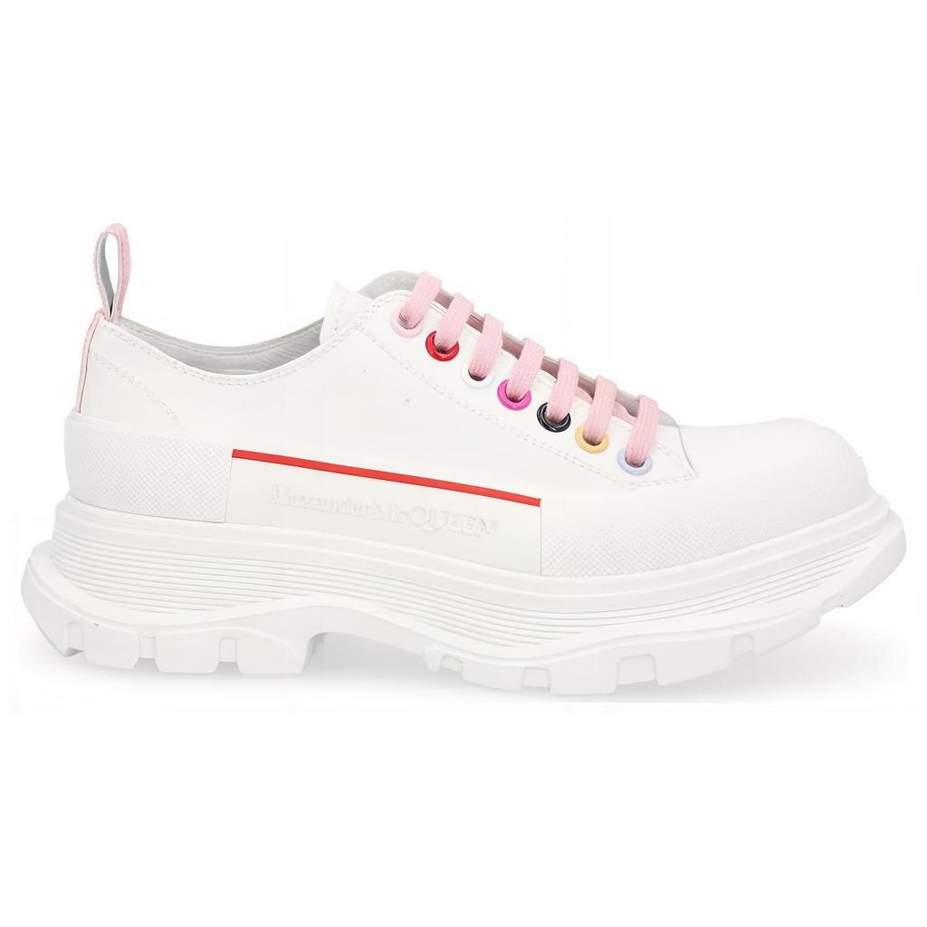 Alexander McQueen Tread Slick Low Lace Up White Multi Women's 611705W4MVV9650