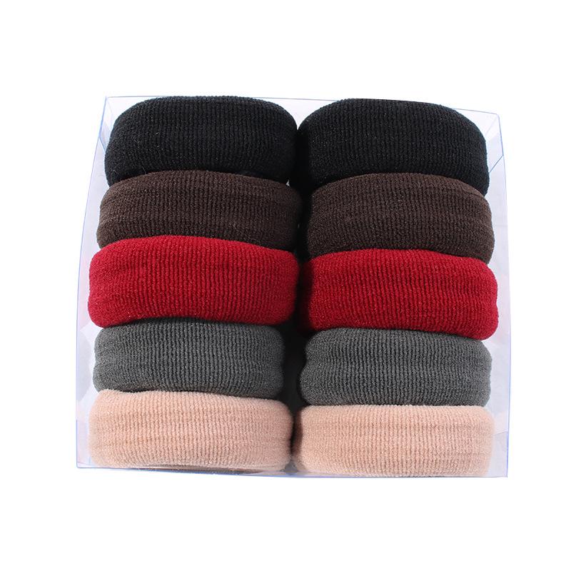 Thick Wide Elastic Hair Tie for High Ponytails and Updos - Seamless, High Elasticity Hair Ring
