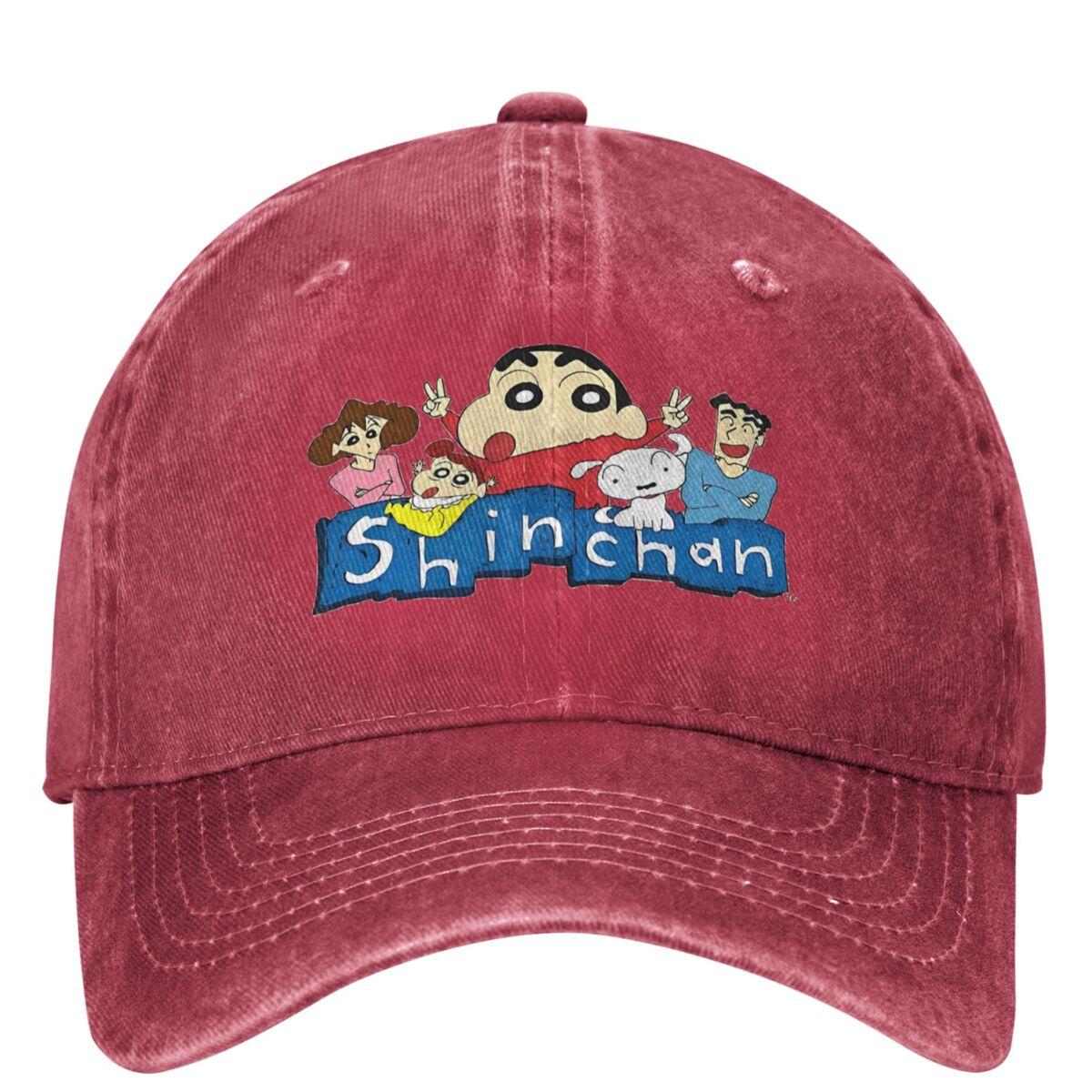 

Shinchan Cartoon Baseball Cap Stylish Unisex Adult Trucker Hat Sunscreen Outdoor Sport Baseball Caps Gift Idea One Size