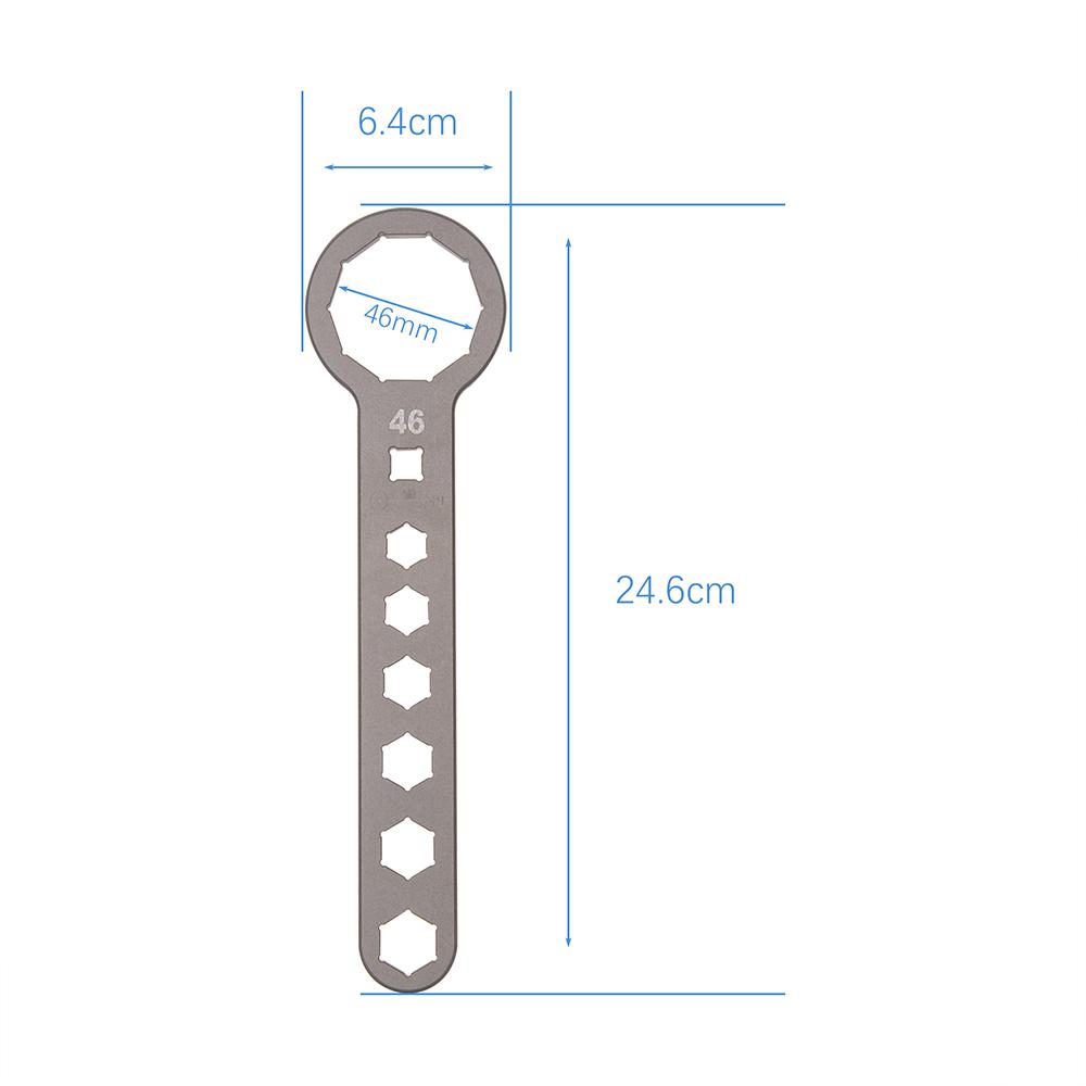 Motorcycle 10-angle Front shock Absorber Head Disassembly Tools Aluminium Front Fork Wrench 46mm/50mm 46mm