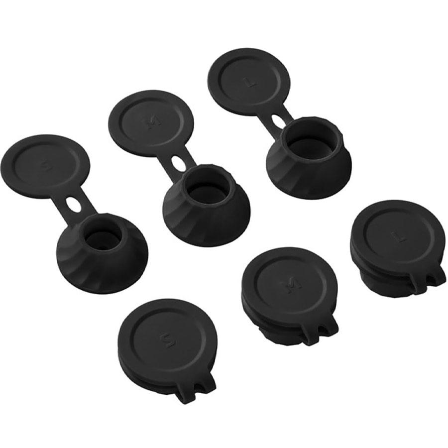 Three-Pack Bottle Caps Suitable for Shampoo, Shower Gel, And Dishwashing Liquid in Various Sizes for Upside-Down Use.
