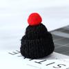 Korean Style Knitted Wool Hat with DIY Pompom Decoration - Mini Christmas Accessory