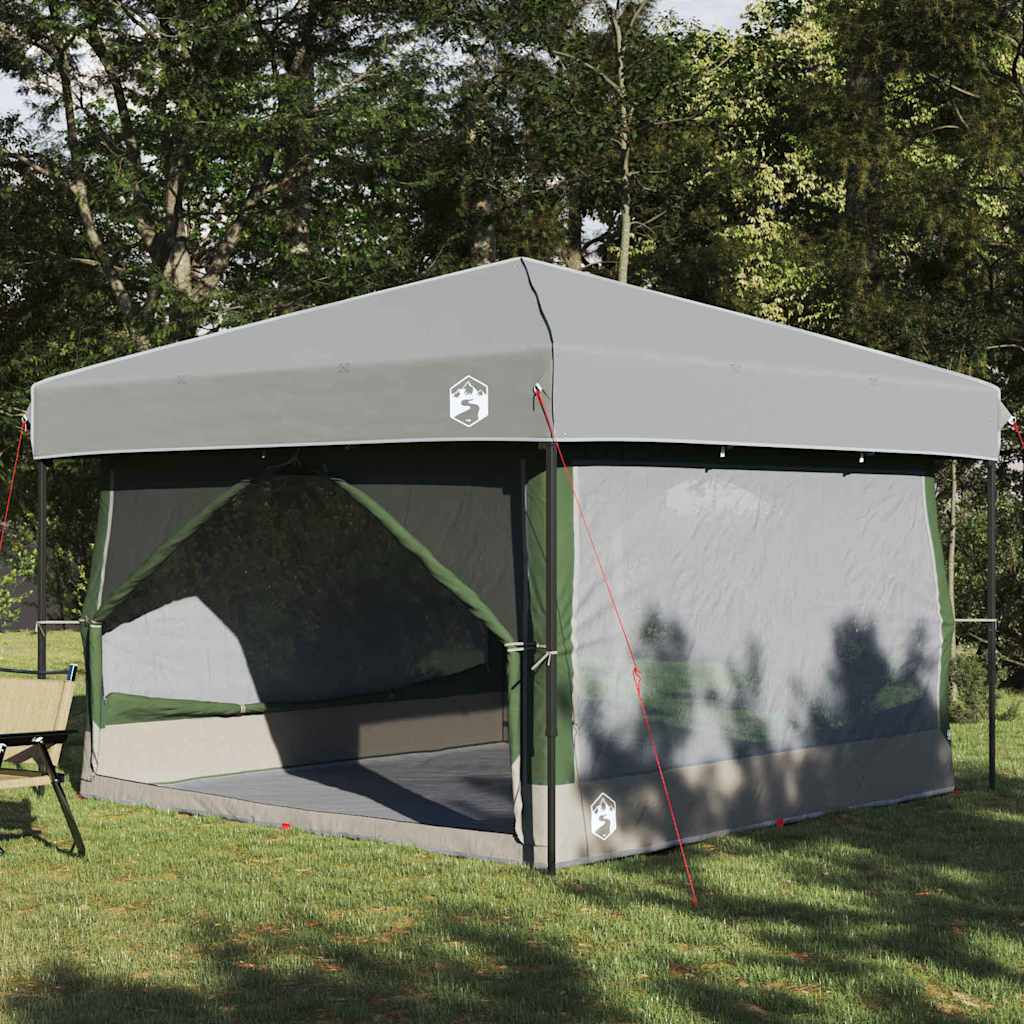 Inner Tent for 7 Persons with Roof Green and Grey 300 x 300 x 250 cm