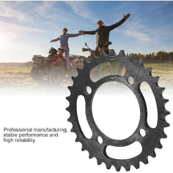VBESTLIFE 32T Tooth 420 Carbon Steel Chain Sprocket, 64mm Steel Rear Chain Sprocket for Electro‑Tricycle ATV Dirt