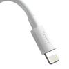 Kabel Usb Do Lightning Baseus Simple Wisdom, 2.4A, 1.5M (Biały) 2Szt.