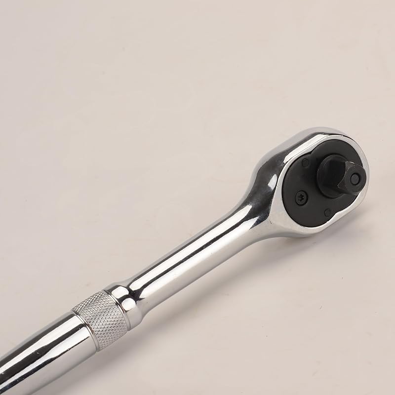 Ratchet Handle Quick Release Ratchet Handle Socket Wrench 90 Mountain Gear Car Bike DIY Repair (Plug Angle 9.5mm (3/8"))