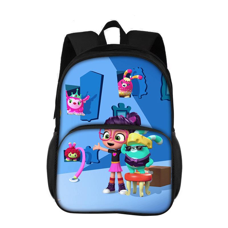 Abby Hatcher Round Front Bag Backpack New Cartoon Print Student Boys and Girls Best Birthday Gift for School