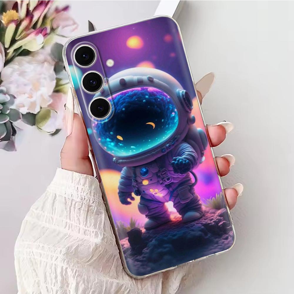 Hülle Für Samsung Galaxy S24 FE Hülle Lustige Tiere Weiches Glattes Flüssiges Silikon Hochwertige Abdeckung Für Galaxy S24 FE SM-S721B 6,7"