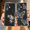 For Oppo Reno 11F F25 Pro Case Lovely Flower Patterns Soft TPU Clear Silicone Bumper For Oppo Reno11F F25Pro Phone Cases Coque