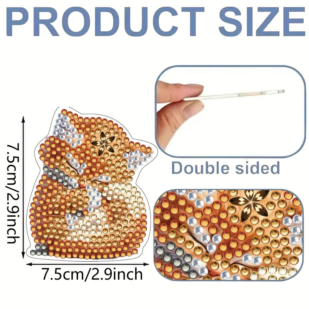 15 st 2D/Platt Akryl DIY Konst Kylskåpsmagnet Kylskåpssticker Specialformad Borr för Vuxna Nybörjare Heminredning