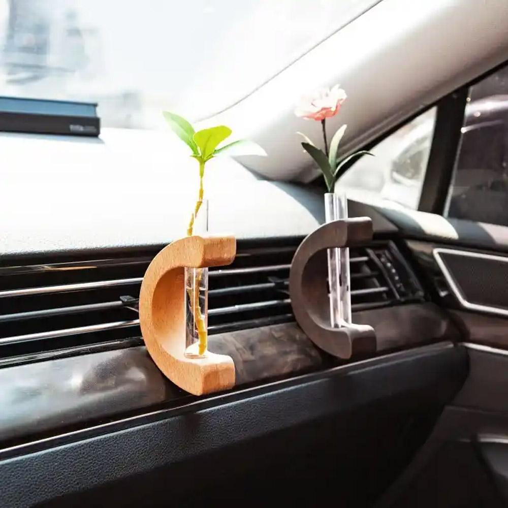 Creative Car Flower Vase Clip Mini Car Vent Decor DIY Flower Holder Perfume